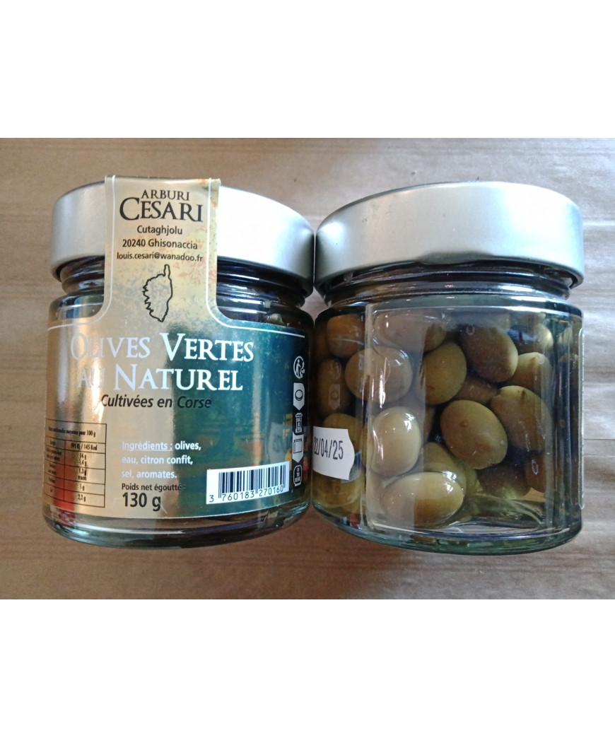Olives vertes au naturel