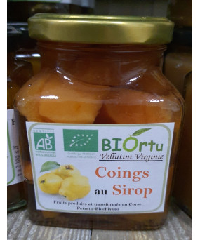 Fruits au sirop coing 500gr