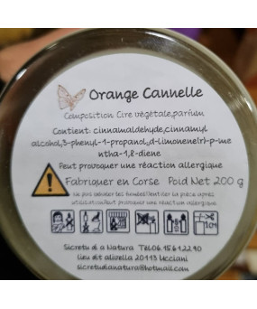Bougie orange cannelle 200gr