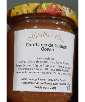 Confiture coings 250g