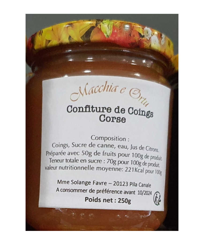Confiture coings 250g
